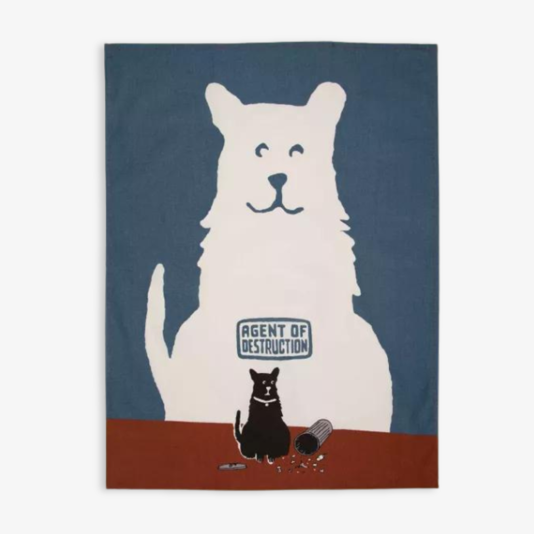 Agent Of Destruction Dish Towel