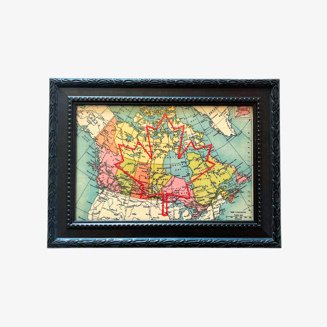 Canada Maple Leaf Map