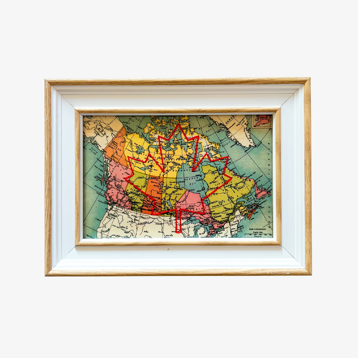Canada Maple Leaf Map