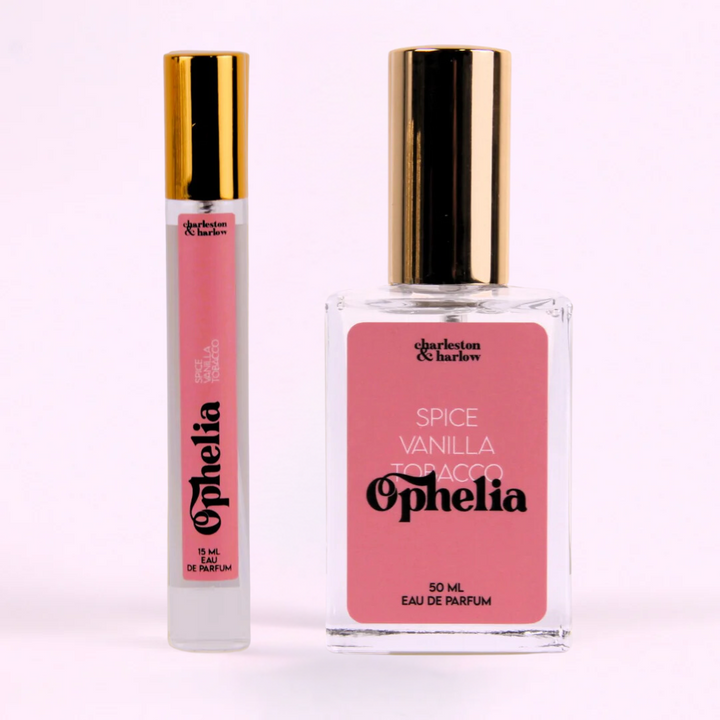 A bottle of Charleston & Harlow perfume named 