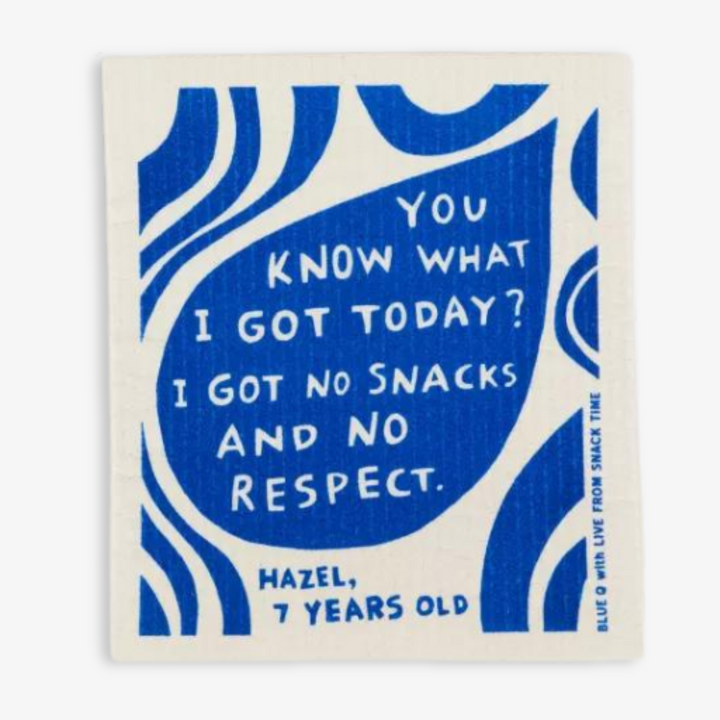 No Snacks Swedish Dishcloth