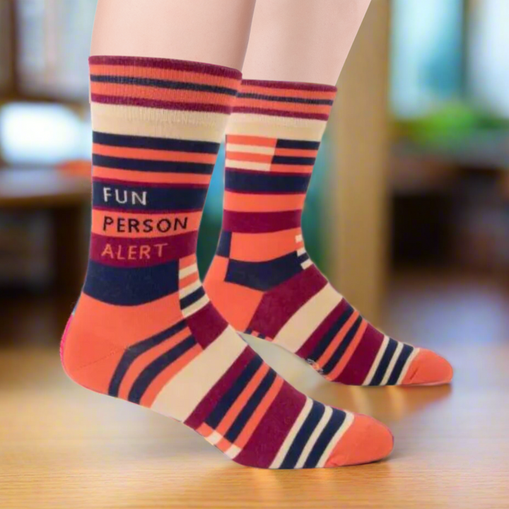 Fun Person Alert Mens Socks
