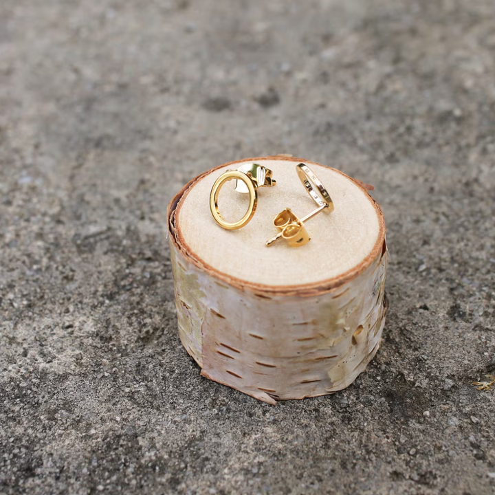 Open Circle Studs / Gold