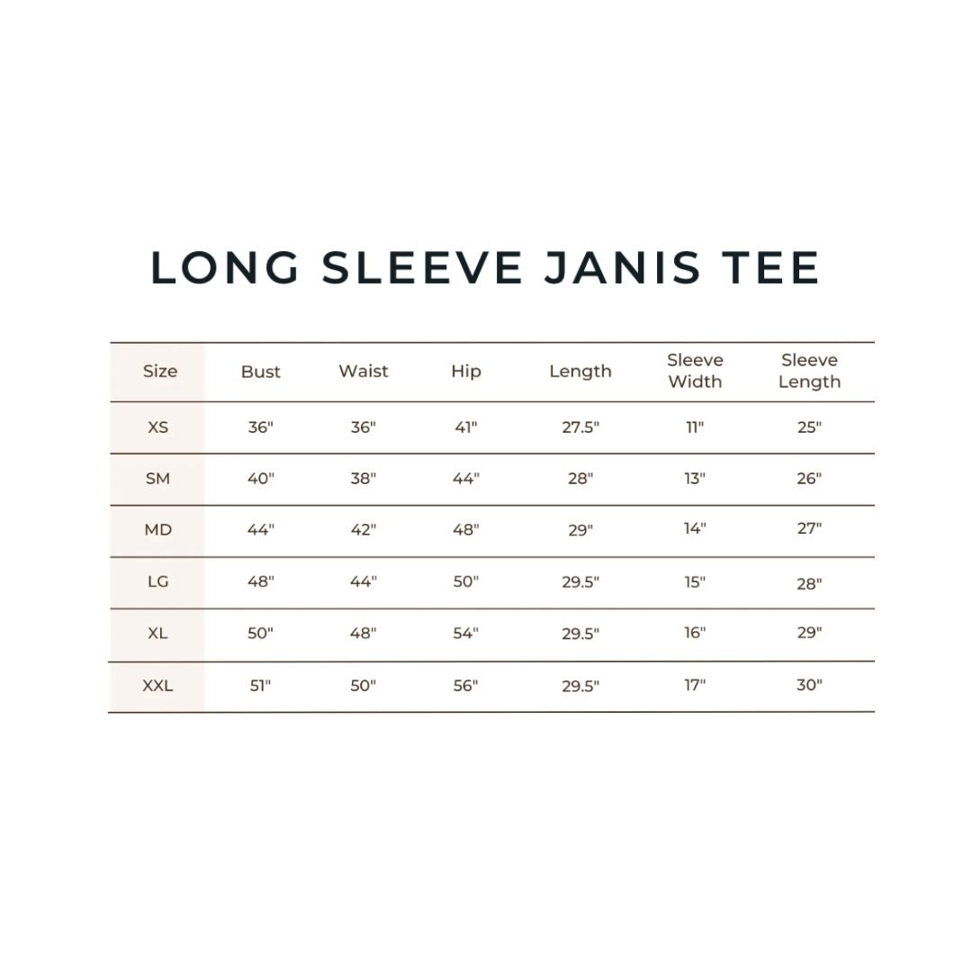 Long Sleeve Janis Tee | Navy