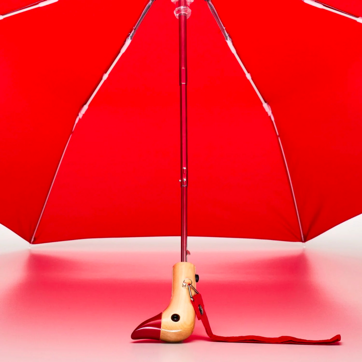 Red Eco-friendly Compact Umbrella