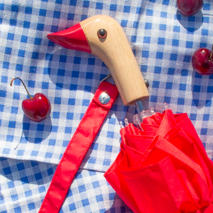 Red Eco-friendly Compact Umbrella