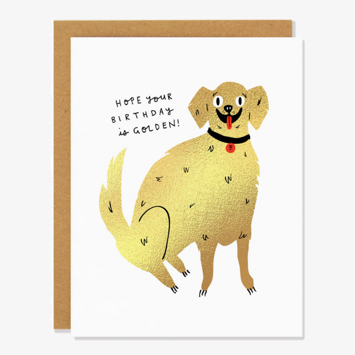 Golden Birthday Card