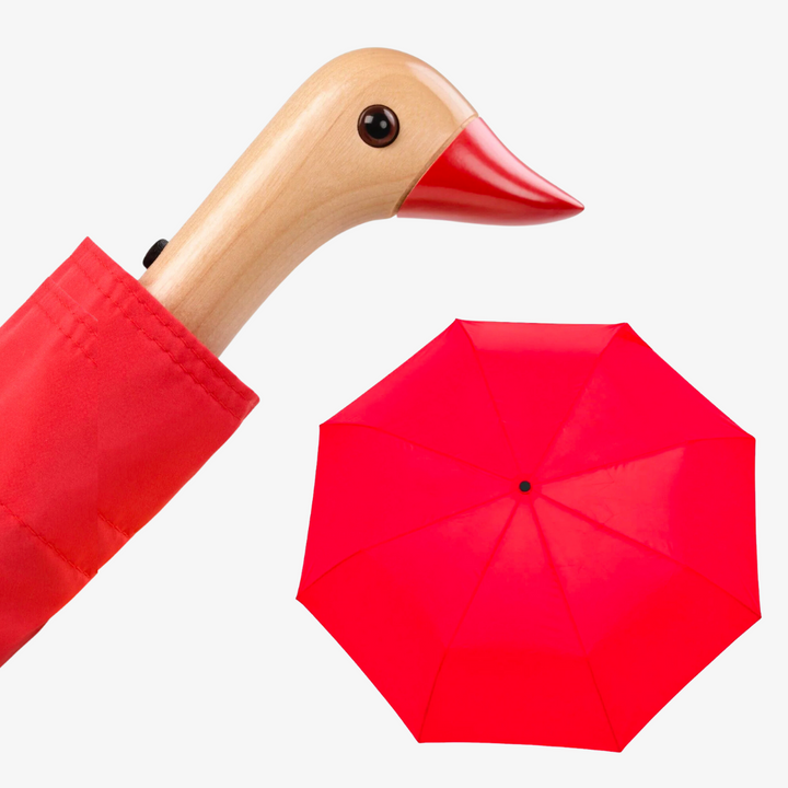 Red Eco-friendly Compact Umbrella