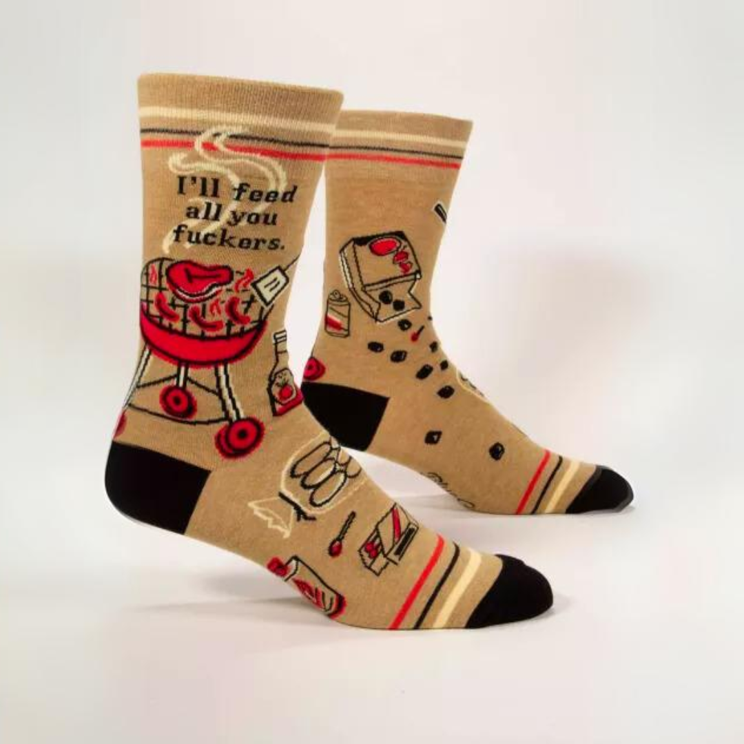 Feed All You Mens Socks Men's shoe size 7-12.