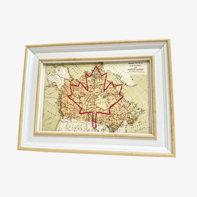Canada Maple Leaf Map