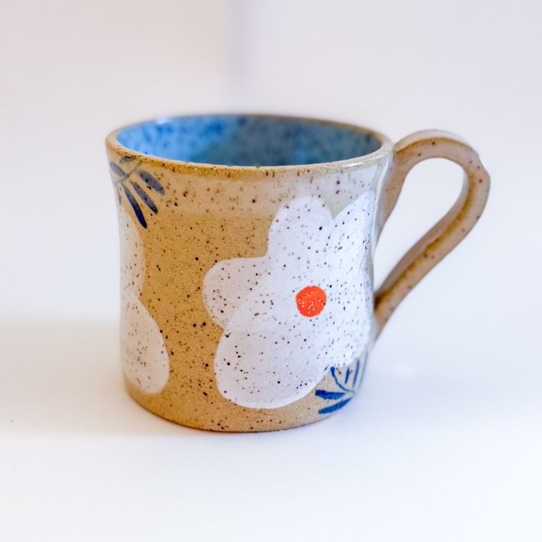 White Blooms Mug