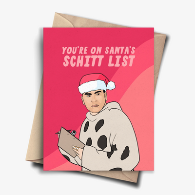 Santa's Schitt List Christmas Card