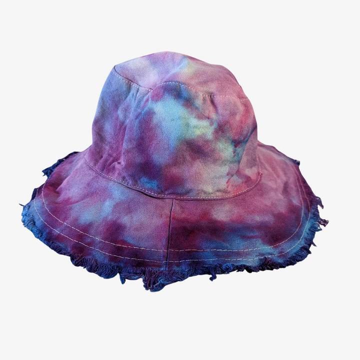 Violet Fringe Bucket Hat