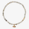 Mini Faceted Stone Stacking Bracelet / Labradorite & Gold