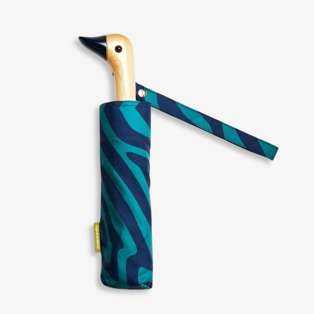 Swirl in Blue Eco-Friendly Duck Umbrella