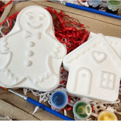 Gingerbread Bath Bombs Paint Kit