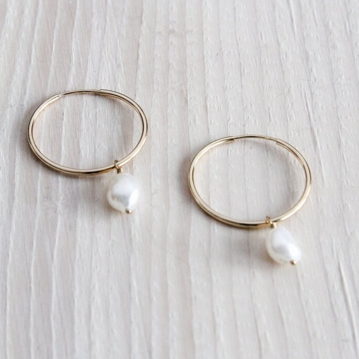 Pearl Hoops