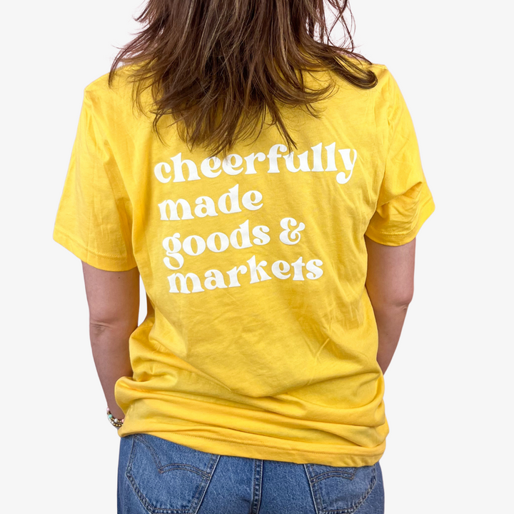 Cheerfully Made Tee / Bright Yellow