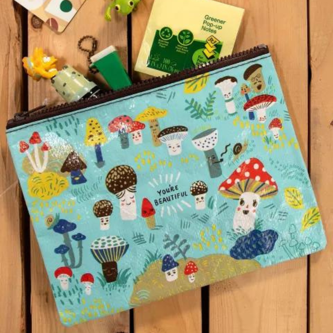 Cute Lil Mushroom Zipper Pouch