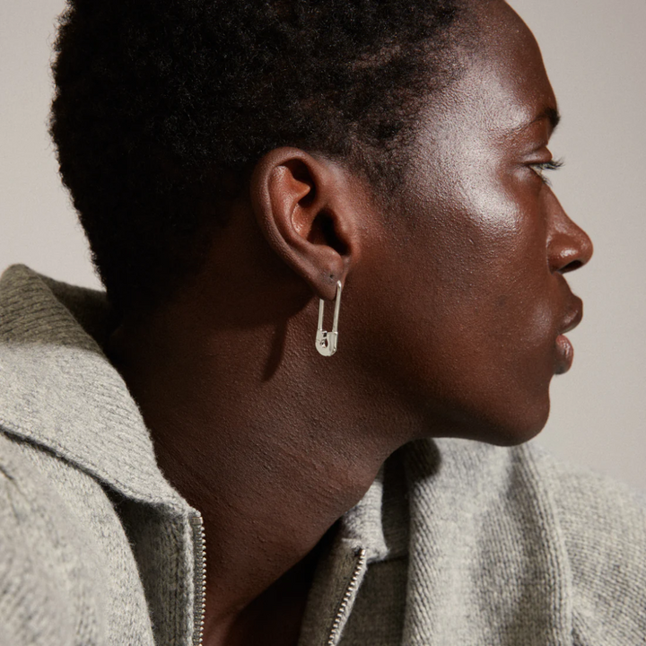 Pace Recycled Safety Pin Earrings