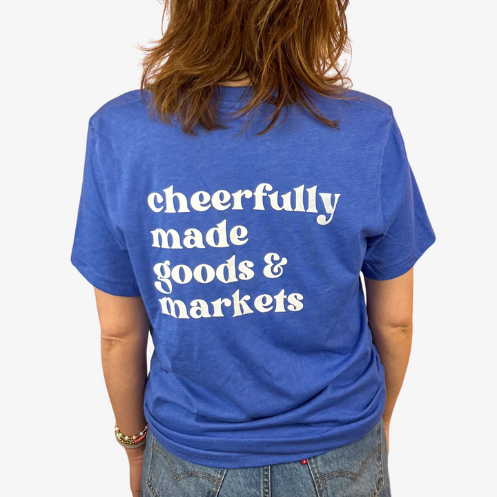 Cheerfully Made Tee / Heathered Blue