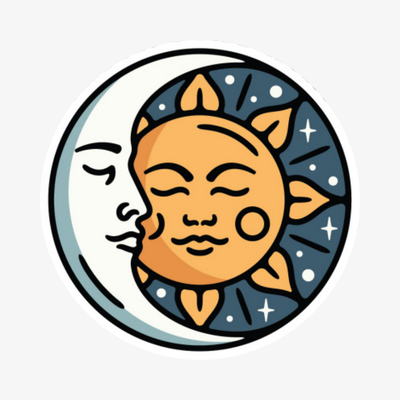 Sun And Moon Sticker