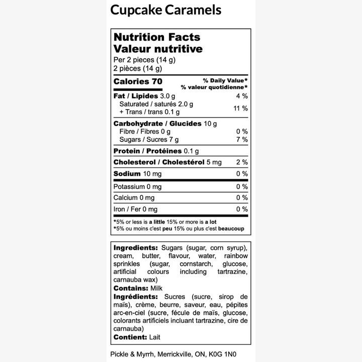 Cupcake Caramels