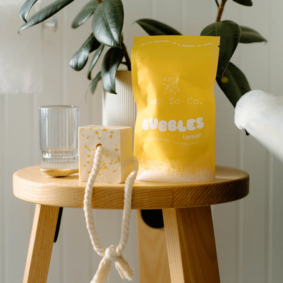 Lemon Drip Soap on a Rope