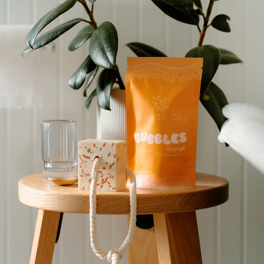 Orange Drip Soap on a Rope