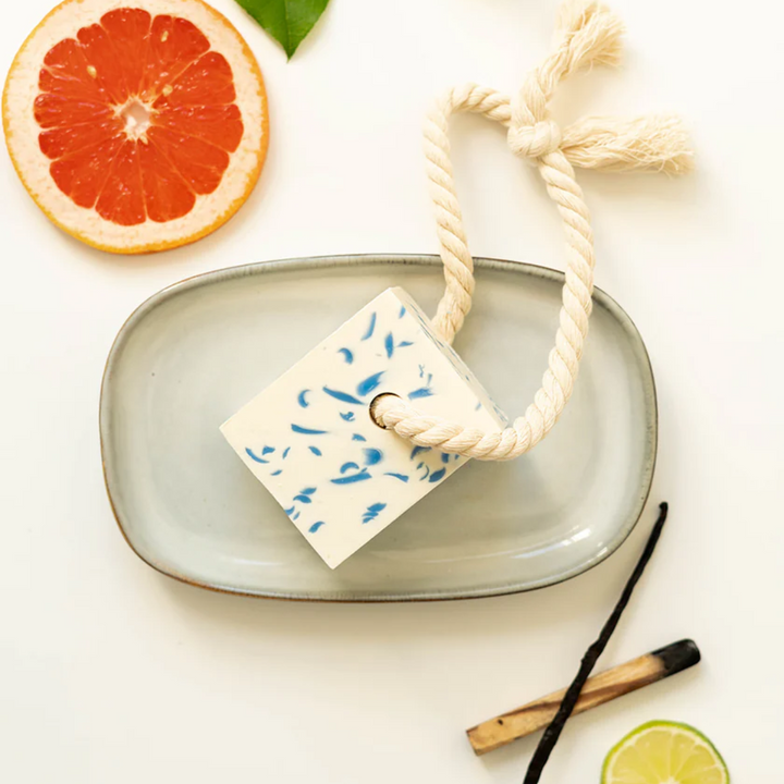 Azure Drip Soap on a Rope
