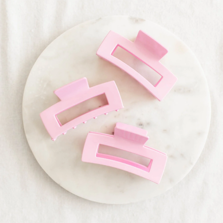 Pink Lemonade Pop! of Colour Clip in large, a pastel pink claw clip perfect for any hair accessories.