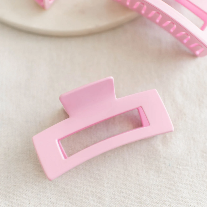 Pink Lemonade Pop! of Colour Clip in large, a pastel pink claw clip perfect for any hair accessories.
