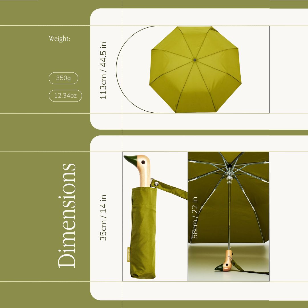 Olive Eco-Friendly Duck Umbrella