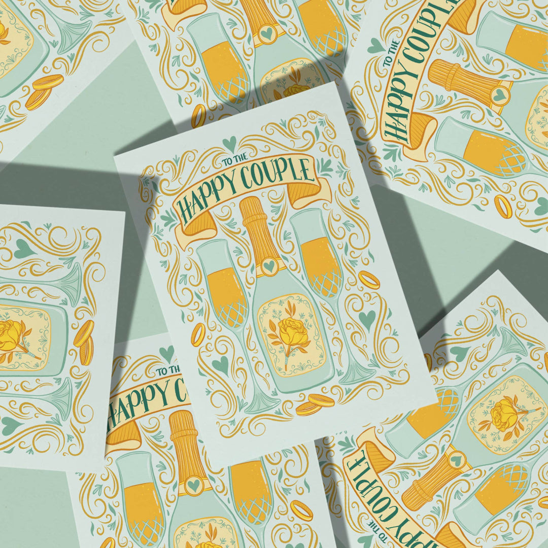 Happy Couple Wedding Card