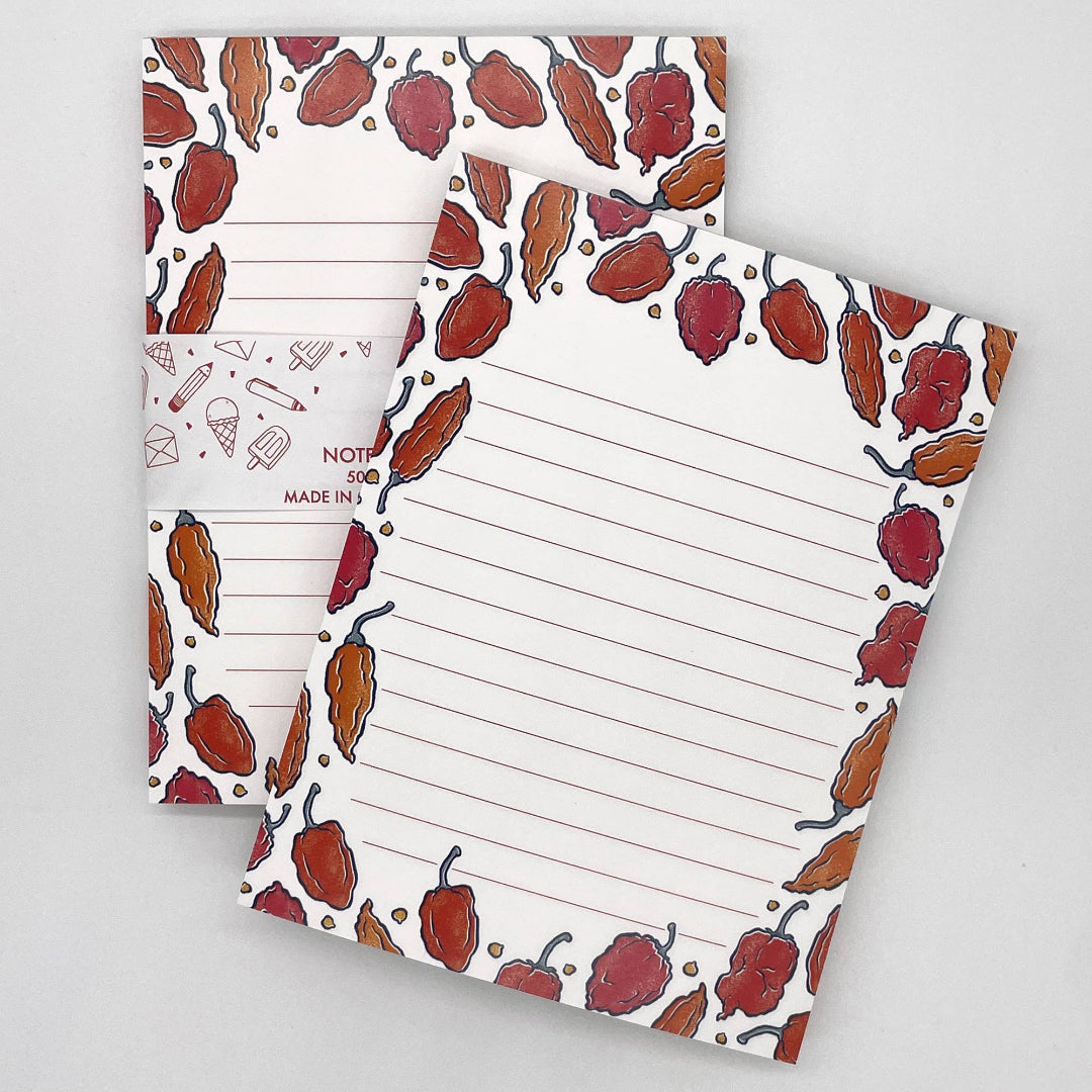Hot Peppers Magnetic Notepad