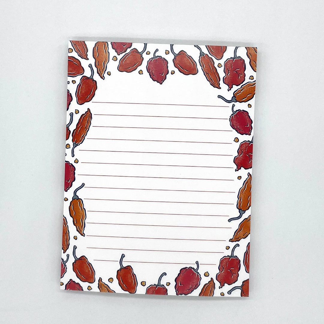 Hot Peppers Magnetic Notepad