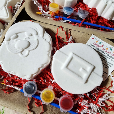 Santa Bath Bombs Paint Kit