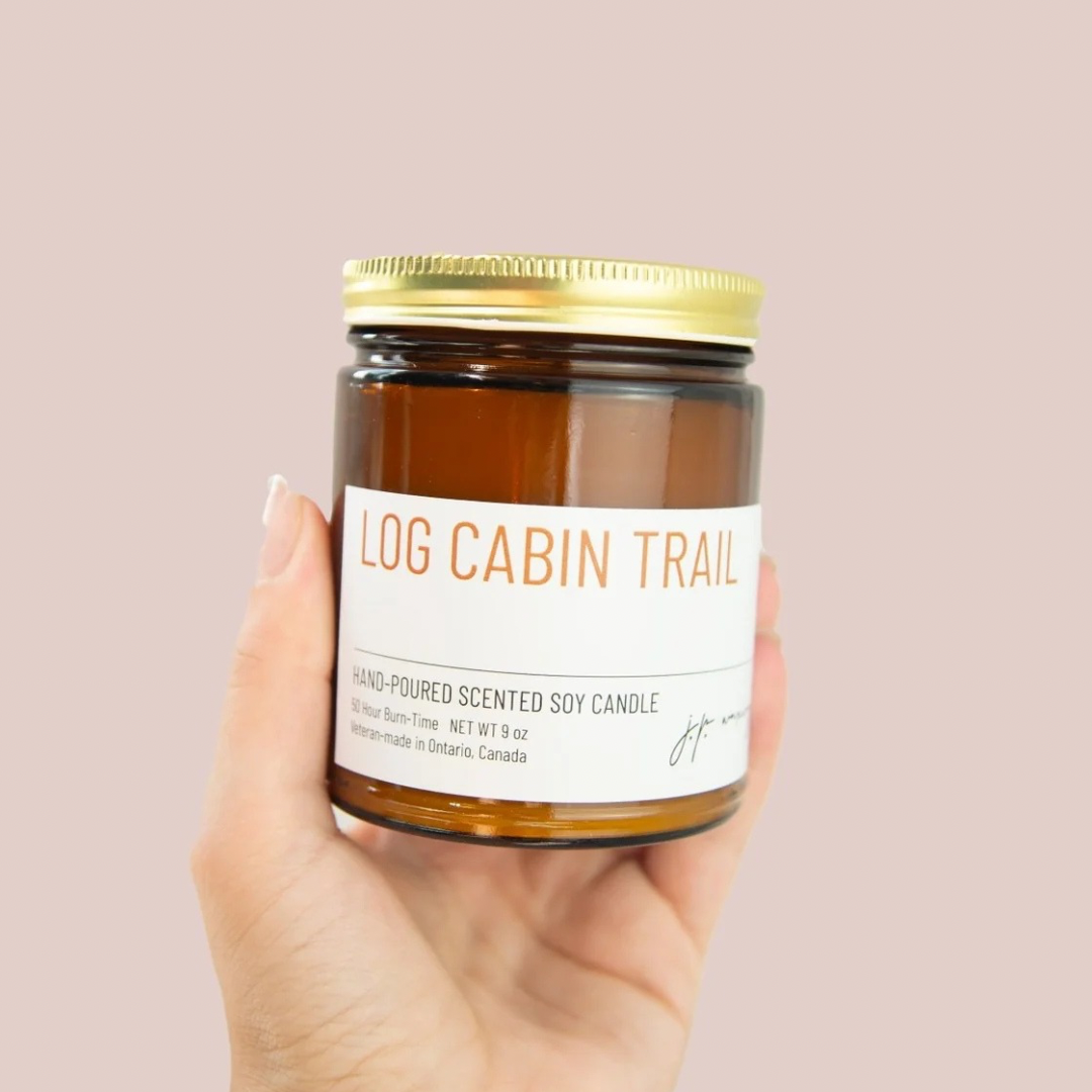 Log Cabin Candle