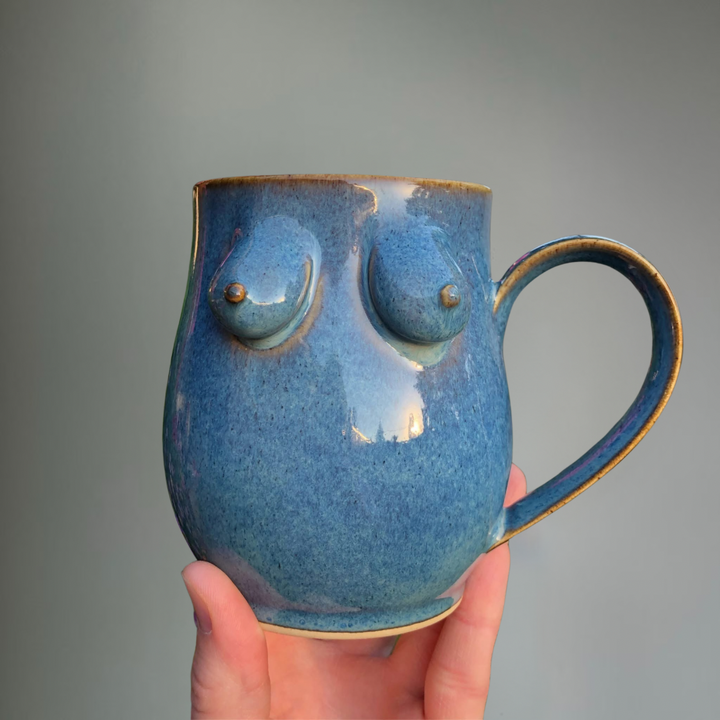 Blue Boob Mug