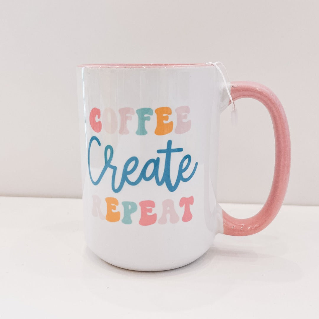 Coffee Create Repeat Mug