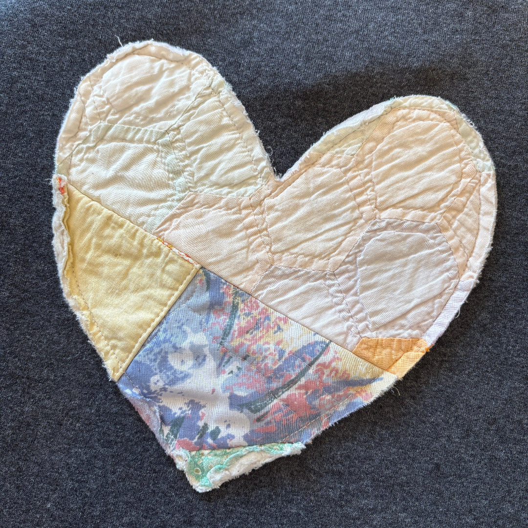 Quilted Heart Sweater | Large