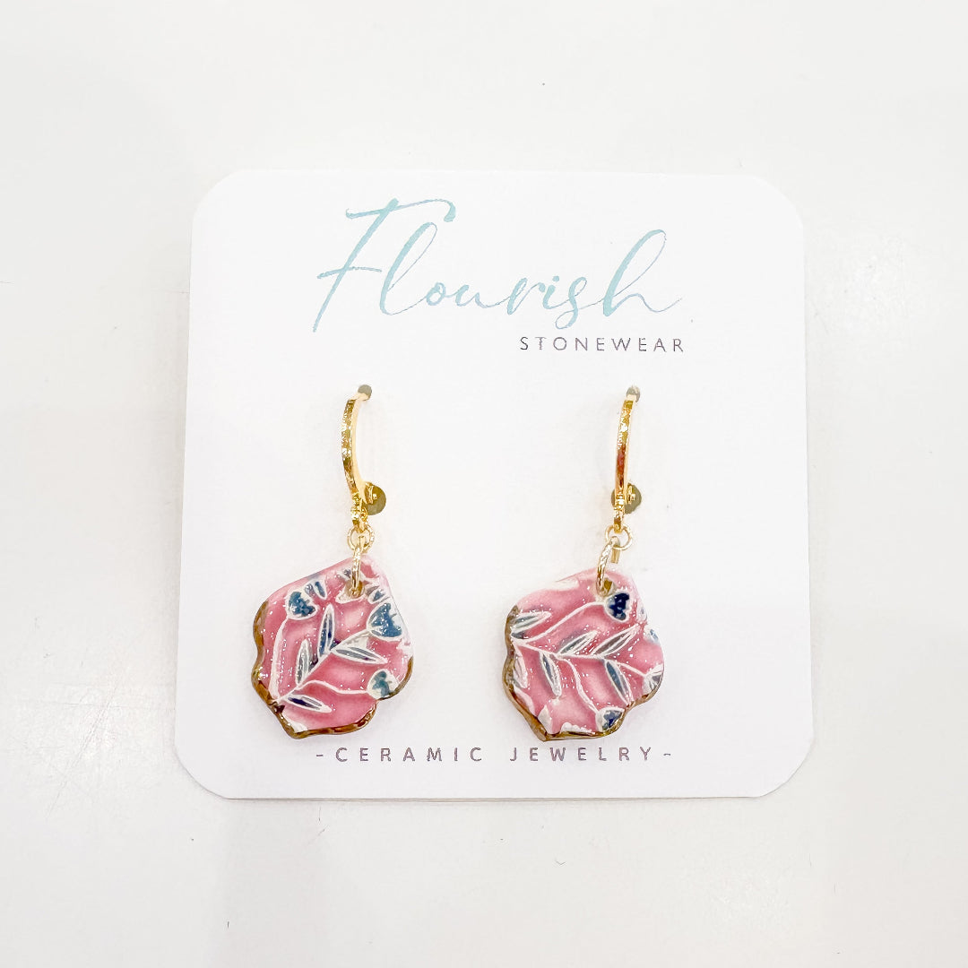 Blush Meadow Teardrop Dangles
