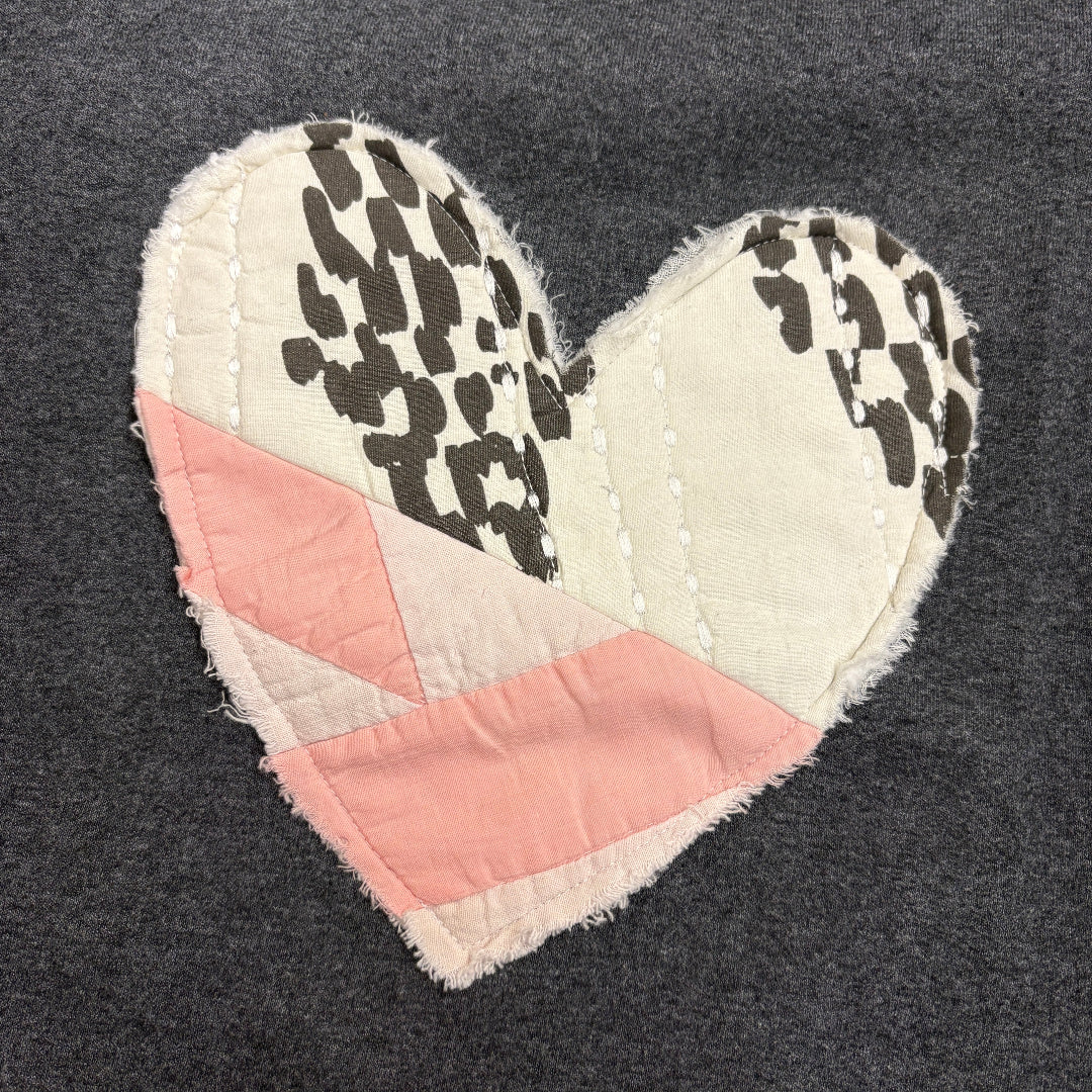 Quilted Heart Sweater | Large