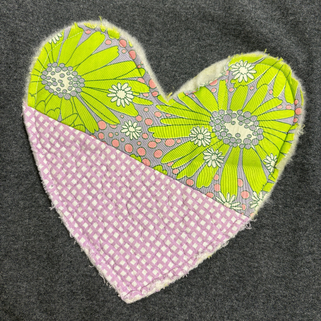 Quilted Heart Sweater | Small