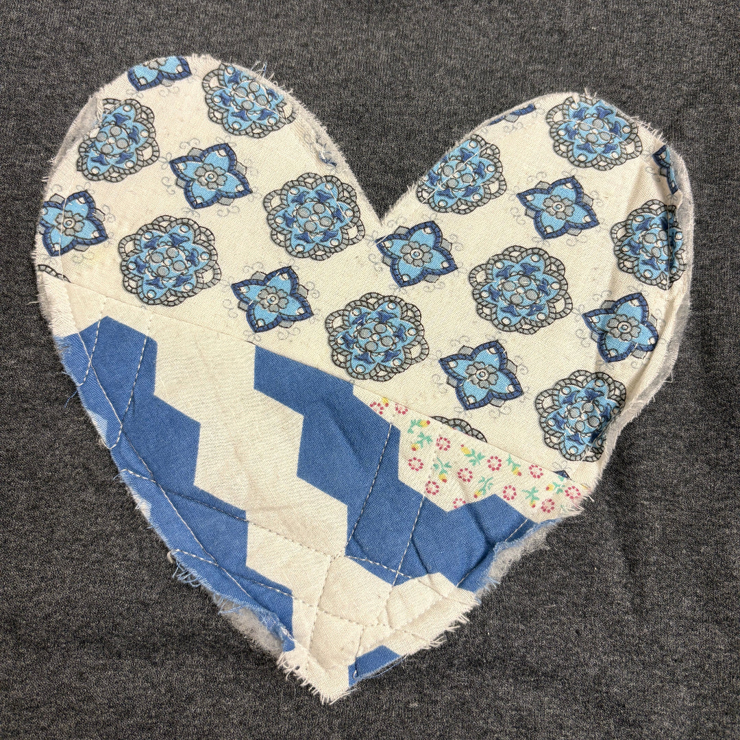 Quilted Heart Sweater | XL