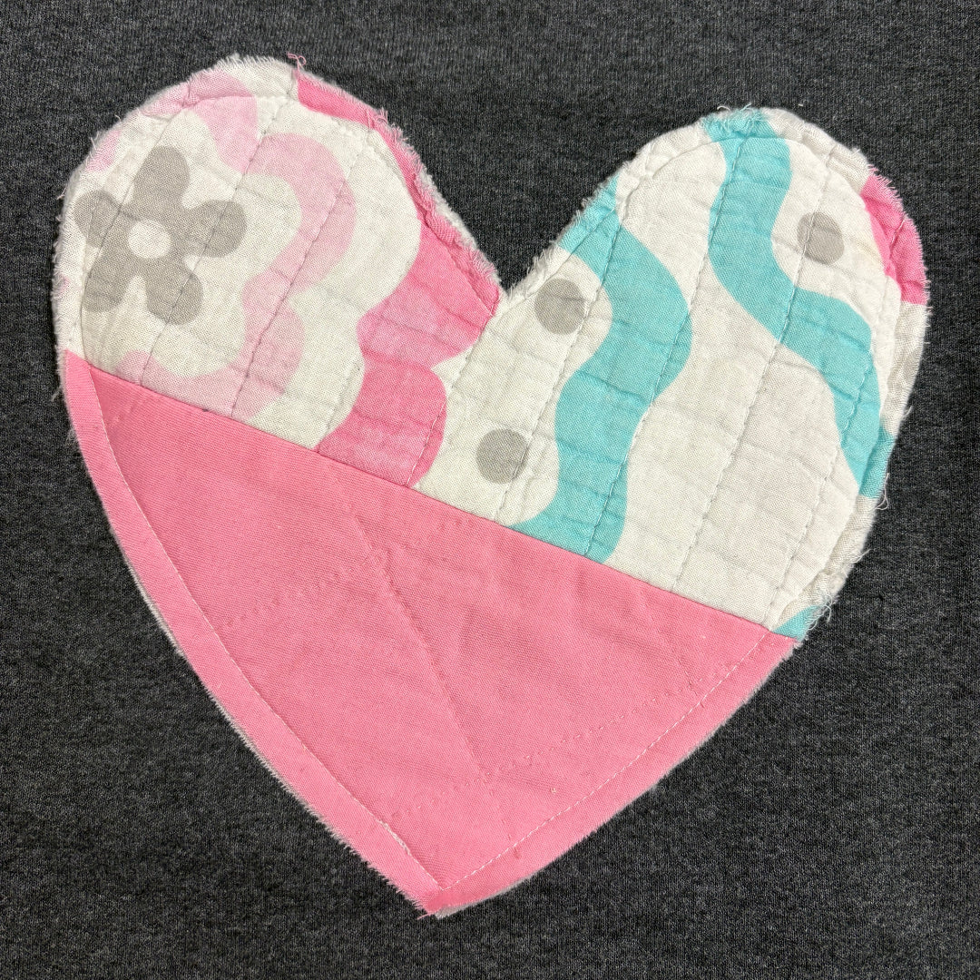 Quilted Heart Sweater | XL