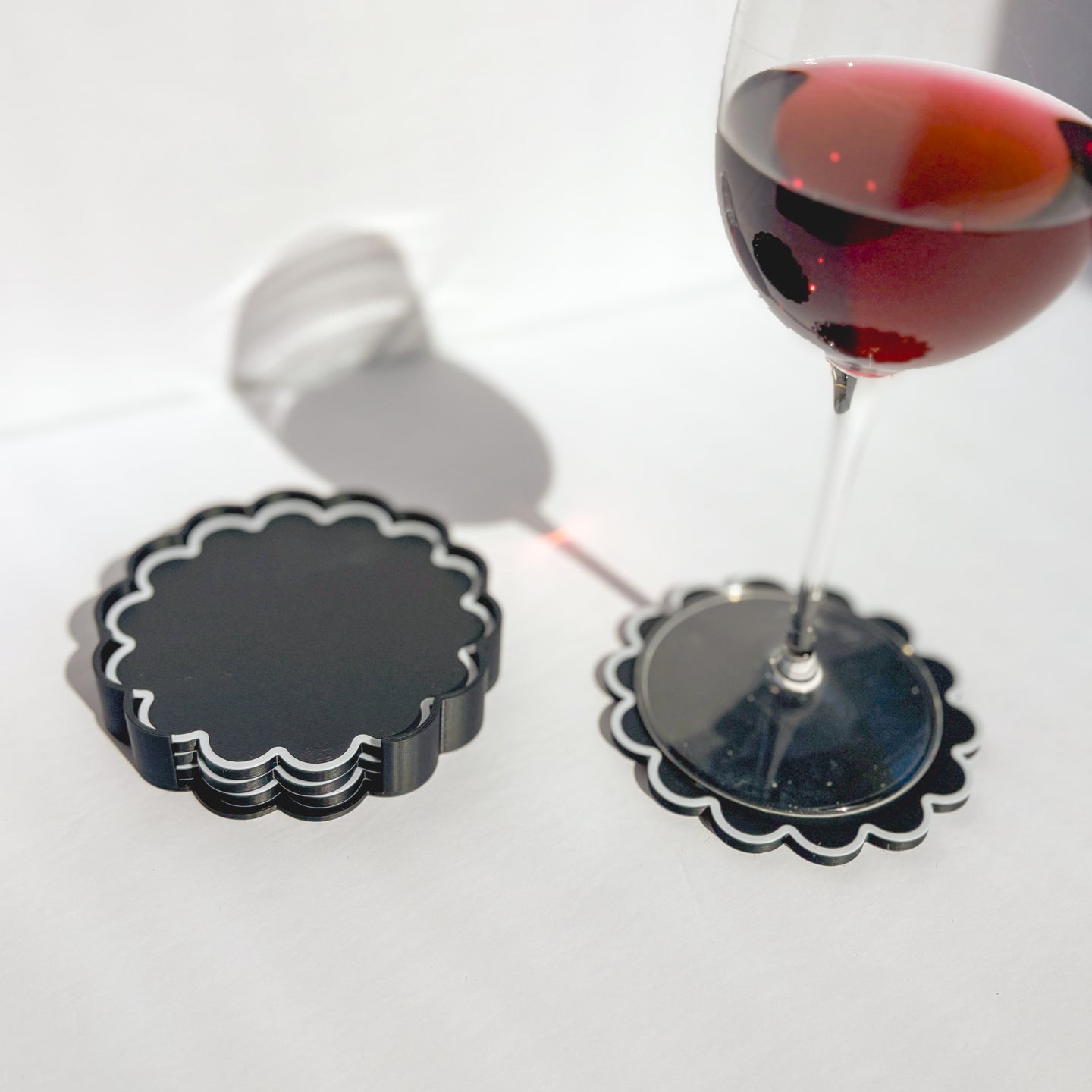 Scalloped Drink Coasters