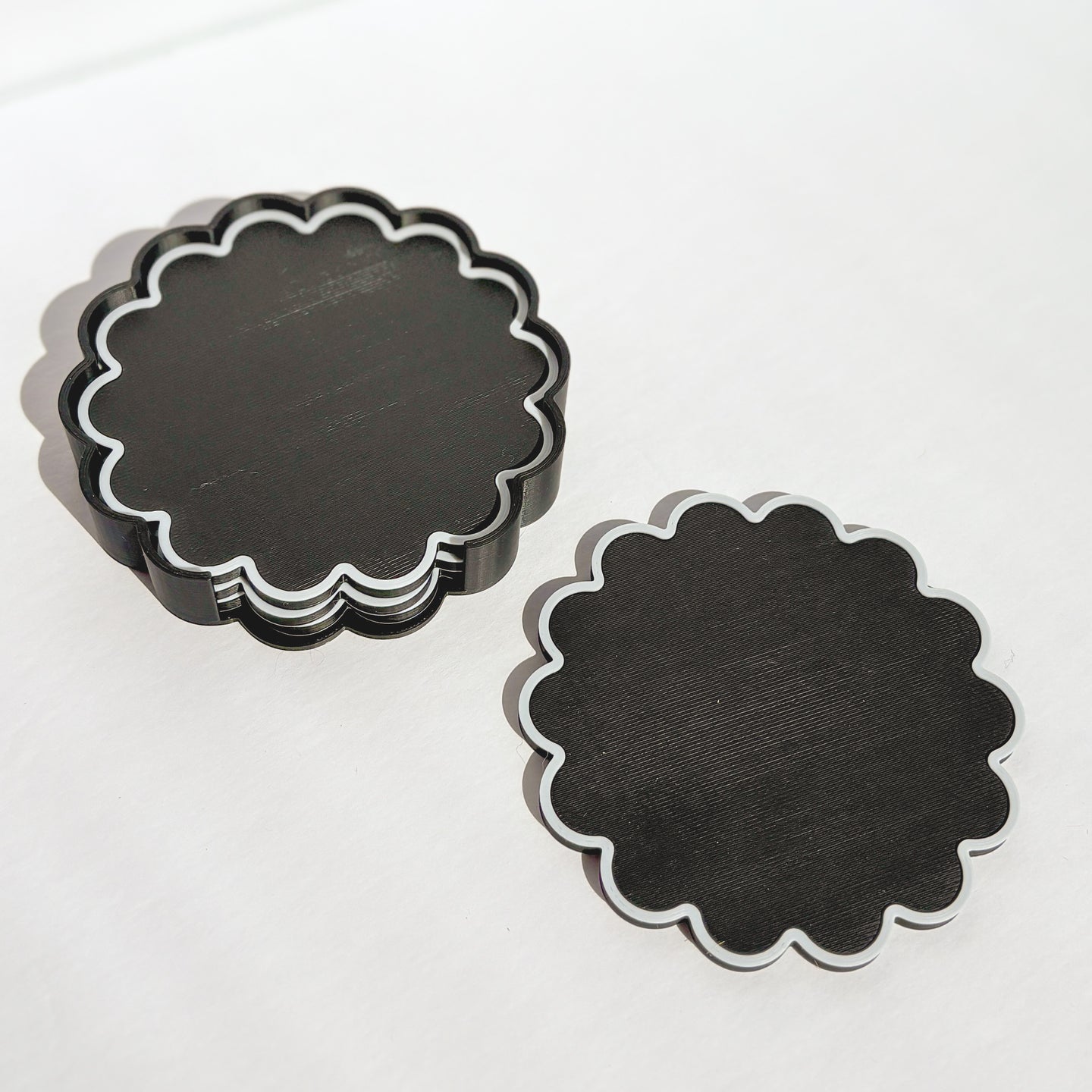 Scalloped Drink Coasters