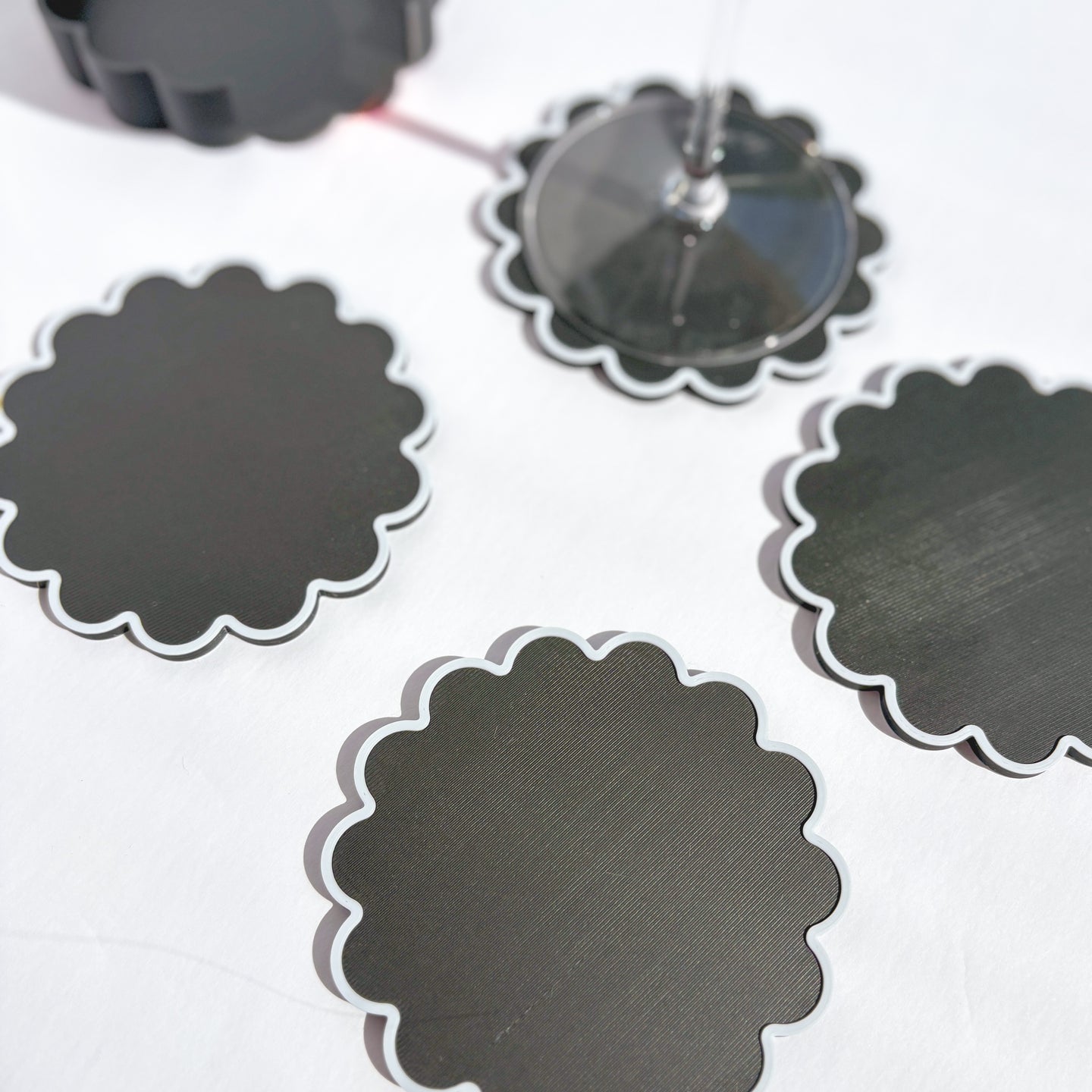 Scalloped Drink Coasters