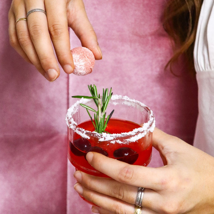 Frosted Cranberry Cocktail Bomb